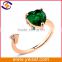 Yiwu cheap price gold adjustable heart shape ring design for girl