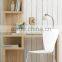 OT-4001 Simple Design Solid Wood Bookshelf with Desk