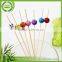 2016 Cheaper best Choice cocktail bamboo tape skewer pick stick