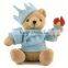 big eyes teddy bear custom plush toy/plush brown bear toy/soft plush brown bear toy