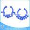 Fashion Blue UV Non Piercing Nose Ring Faux Septum Jewelry