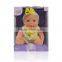 Beautiful lucky 9.5 inch custom made plastic doll for gift 12 sounds vinyl with EN71