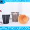 Plastic Wicker Can Basket Home Office Bathroom Kitchen Decor Garbage Trash Bedroom