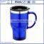 Promotional BPA free 450ml double wall stainless steel coffee thermos cup with plastic handle