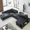 Latest Design Elegant Living Room Furniture Black and White Leather Sectional Sofa Set                        
                                                Quality Choice