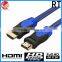 30m 40m 50m 60m 70m 80m 90m 100m HDMI V1.4 M/M Cable High Speed with Repeater Ethernet 4K Support 24AWG CL2, bule