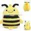 Plush Bee Backpack Animal School Bag For Children