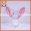 Fleece Easter bunny ear headband