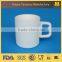 Ceramic white coffee cup set, letter cup