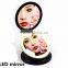 Round Plastic Two Way Vanity Lighted Bedroom Table Mirror With Magnifying Supplier's Choice