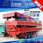 3 axis 40feet high bed dropdeck side wall open cargo semi trailer with container lock