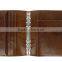 Top Quality Leather Organizer Binder Cover with metal ring