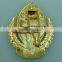 Best selling low cost military badge cheap custom military hat badge