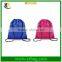 Cheap Promotional Solid Color Polyester Drawstring Backpack Bag