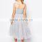 Fashion Ladies Midi Dress With Lace Hot Selling Customized Designs