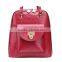 2015 wholesale factory prices Fashion Lady school Backpack with PU