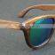 Bamboo green lens sun glasses customized brwon bamboo polarized sunglasses