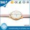 Fashion women dress slim stone case leather strap ladies wrist watch