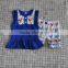 newborn spring sleeveless top short bird print easter day remake boutique outfits