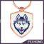 Promotional low price custom picture printing silver/gold key chain rings