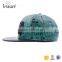 Leather Brim Custom 3D Letters Snapback Hat