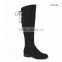 OLZ30 2015 new arrival szie 35- 42,size 40 one of top ten long boots with bowknot and low heel for women winter collection