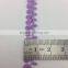 wenzhou kaiyuan manufacturer supply rose bud chain gimp polyester flower pink lace trim