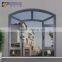 Rogenilan 45 series cheap fixed arch top double glazing aluminum casement window