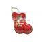 Beautiful printing Christmas decoration for candy/sweet and Christmas boot shape gift Tin Box