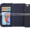 Zipper wallet detachable leather case for iphone 6 4.7&5.5