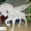 Horse outdoor decor 3D crystal motif light christmas outdoor horse lights holiday time large outdoor christmas lights