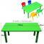 Kids Plastic Table with Removable Legs Plastic Rectangle Table