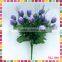 H44m Purple Fabric Garden Flowers Artificial Spring Crocus