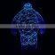 3D Optical Night Light White man 7 RGB Light Colors 10 LEDs AA Battery or DC 5V Mixed Lot