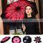 New Arrival Fashion Lady Mini Black Coated Umbrella