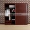 Fashionable South American Style sliding door roller Melamine Closets