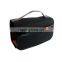 Portable PU leather toiletry wash bag with handle