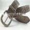 cheap price PU faux sanding leather garment belt diamond for Euramerican Market