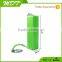 2015 Top selling perfume power bank 2600mah with led light