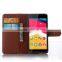 Fashion Litchi Texture Wallet PU Leather Flip Case Cover for Wiko Rainbow Jam With Card Slots, case for wiko rainbow jam