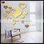 Love Mirror Heart Wall Bedroom Living Backdrop Wall Decoration Stickers