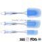Baking Cooking Kitchen Tools Blue Easy Flex 3-Piece Silicone Spatula Set