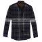 High Quality Cotton Casual Style Flannel Long Sleeve Plaid Shirt For Men