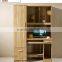 Self Assembling With Bookshelf and Drawer Writing Desk