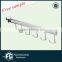 wall-mounted chrome metal clothes hanger rack