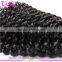 Raw unprocessed deep curly hair weft peruvian human virgin hair