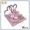 Wholesale manufacturer of best quality MDF lacquered with pink heart-shaped jewelry organizers