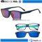 Retro logo printing fashion optical glasses with clip on lenses