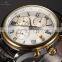 KS Leather Strap Analog Automatic Mechanical Men's Wrist Watch