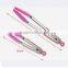 2015 Stainless steel with sillcone handle novelty silicone Barbecue clip hot sale Food grade silica gel clip/ food clip/ G04